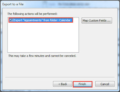 export calendar from outlook to excel