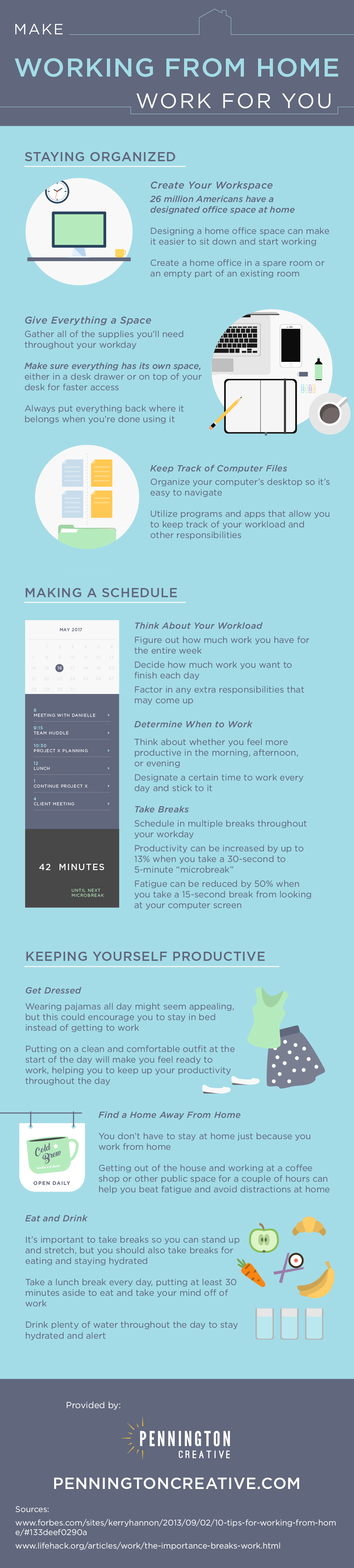 Make Working from Home Work for You - #infographic