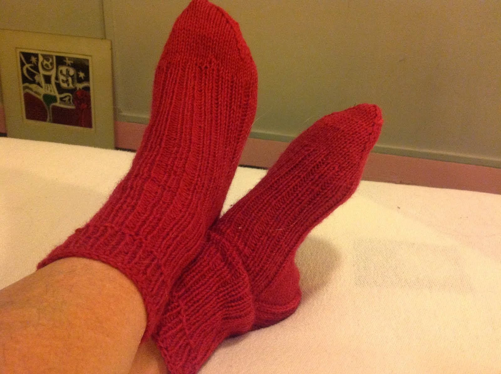 breipatroon toe up sokken met twee tegelijk