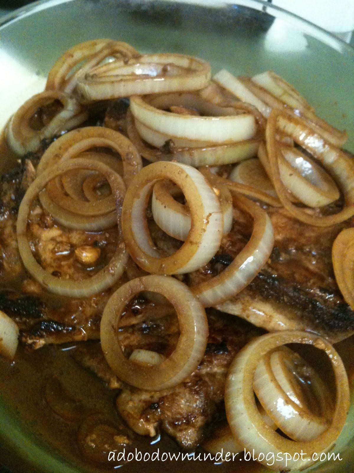 adobo down under Pork chop steak