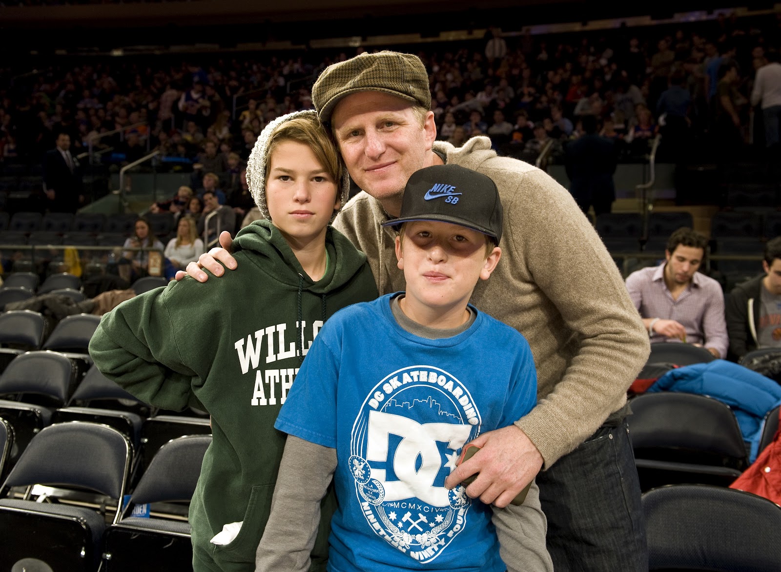 Michael Rapaport with his two sons