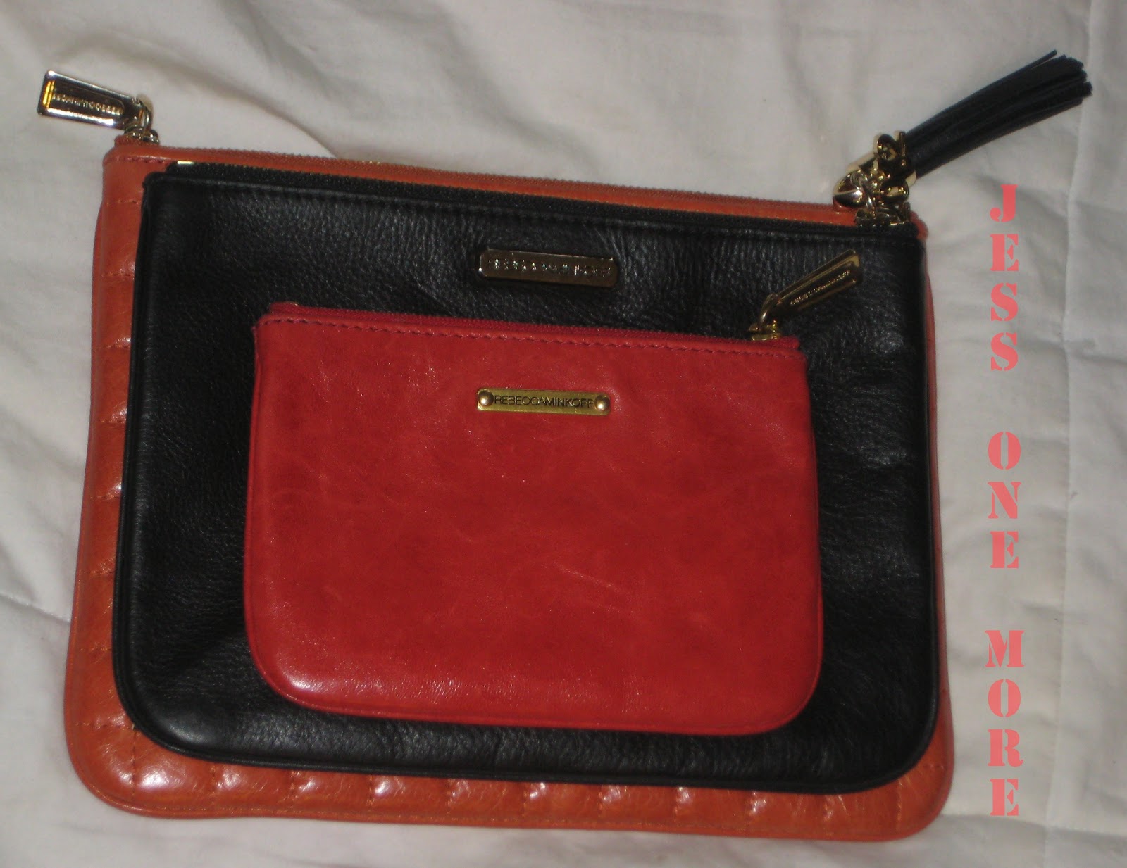 Porte-clés Rebecca Minkoff Cory Pouch En Cuir Bleu électrique - Occasion, Avec Pochettes