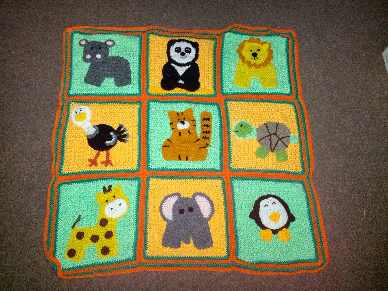 Blooming Lovely Finished Item Crochet Zoo Blanket No.3