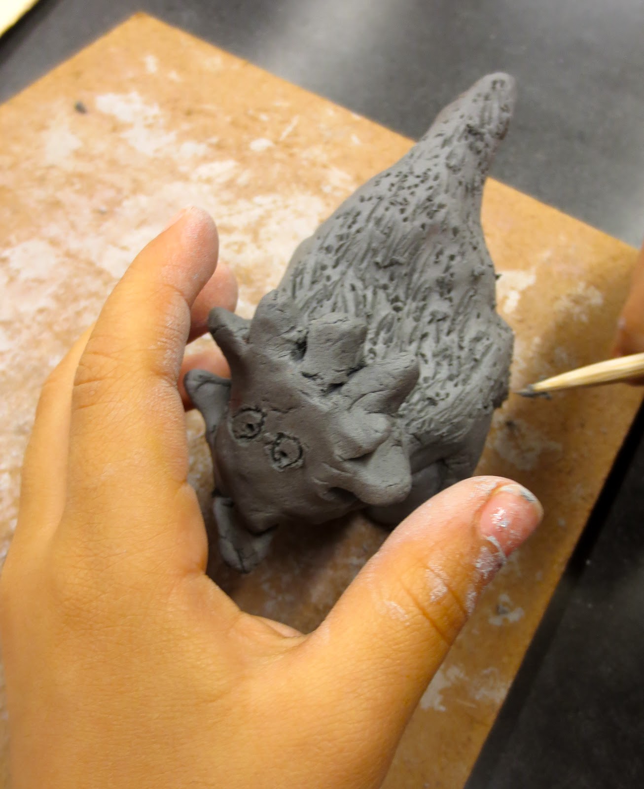 dinosaur fossil clay