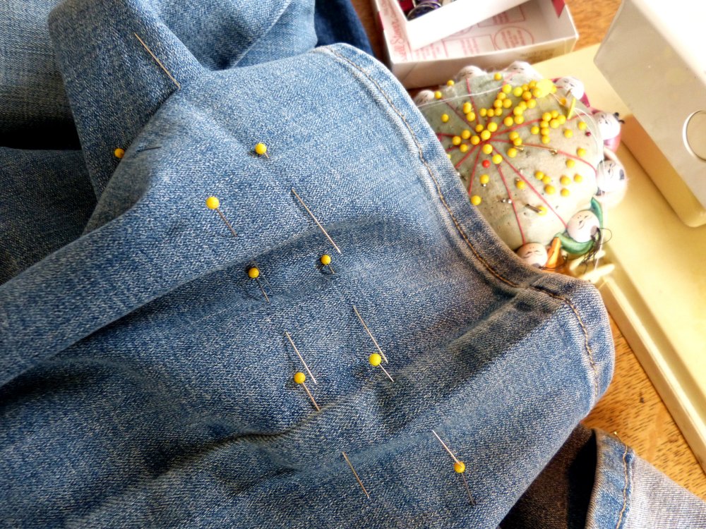 Cranberry Morning How to Shorten Jeans the Easy (Easier) Way