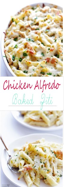 CHICKEN ALFREDO BAKED ZITI CHICKEN ALFREDO BAKED ZITI