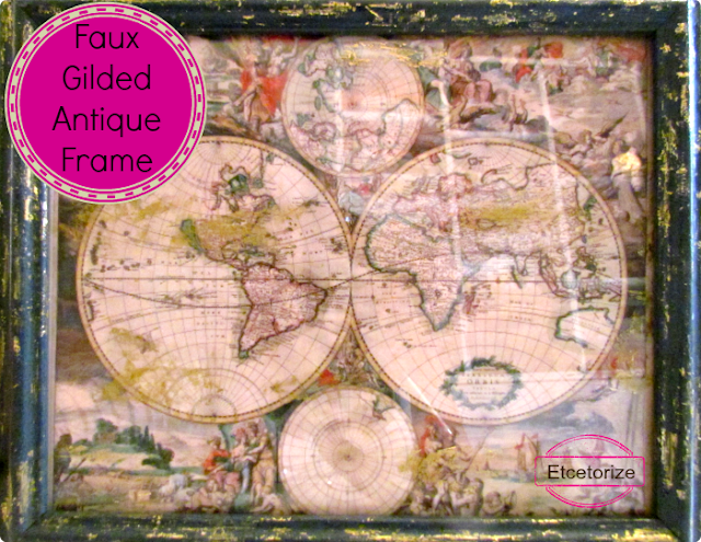 faux gilding, how to antique a frame, how to faux antique