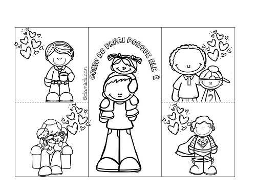 Atividade dia dia dos pais -prática de escrita