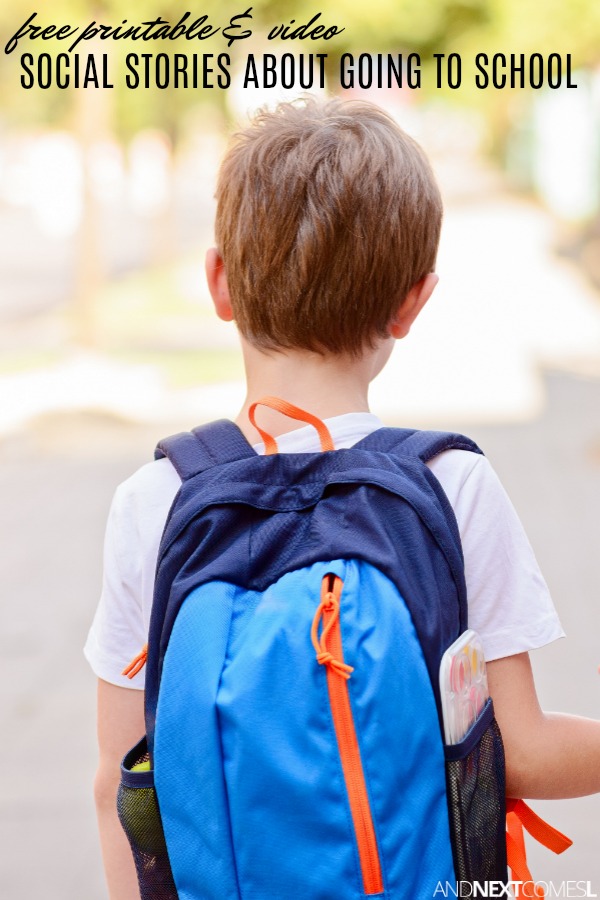 Absolutely free Social Studies Relating to Relocating in the direction of Faculty And Subsequent Will come L picture about Free Printable Social Stories for Preschoolers known as Free of charge Social Studies Regarding Likely towards University And Future Arrives L