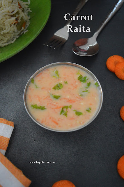 Carrot Raita Recipe | How to make Carrot Raita