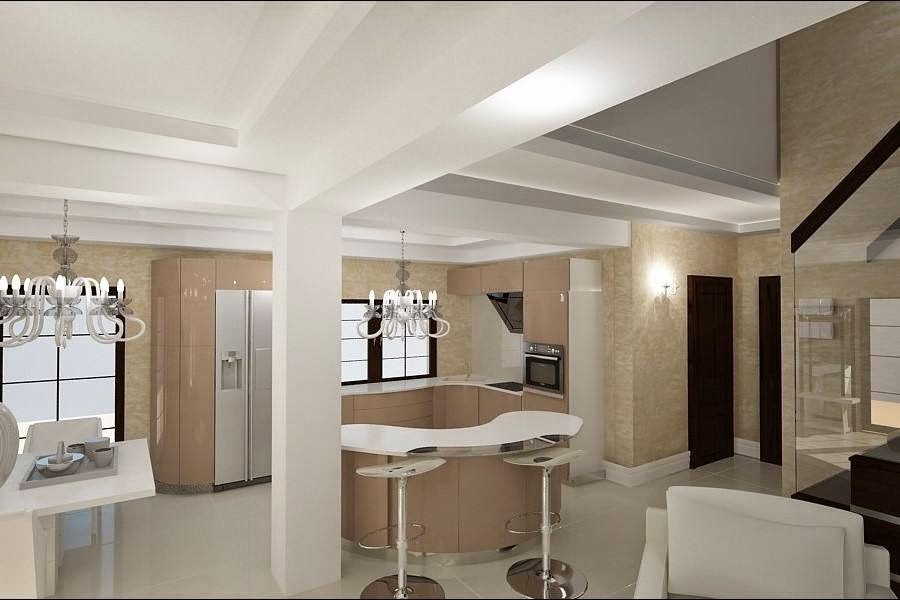 Design Interior Constanta - Design interior living cu bar casa Constanta / Amenajari Interioare