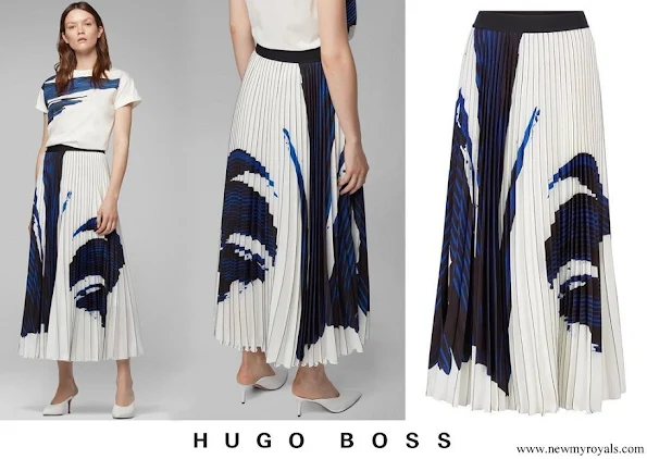 Meghan Markle wore HUGO BOSS Vesplisa skirt