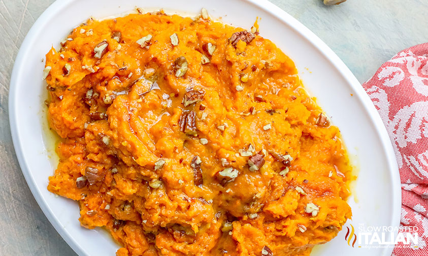 Slow Cooker Mashed Sweet Potatoes