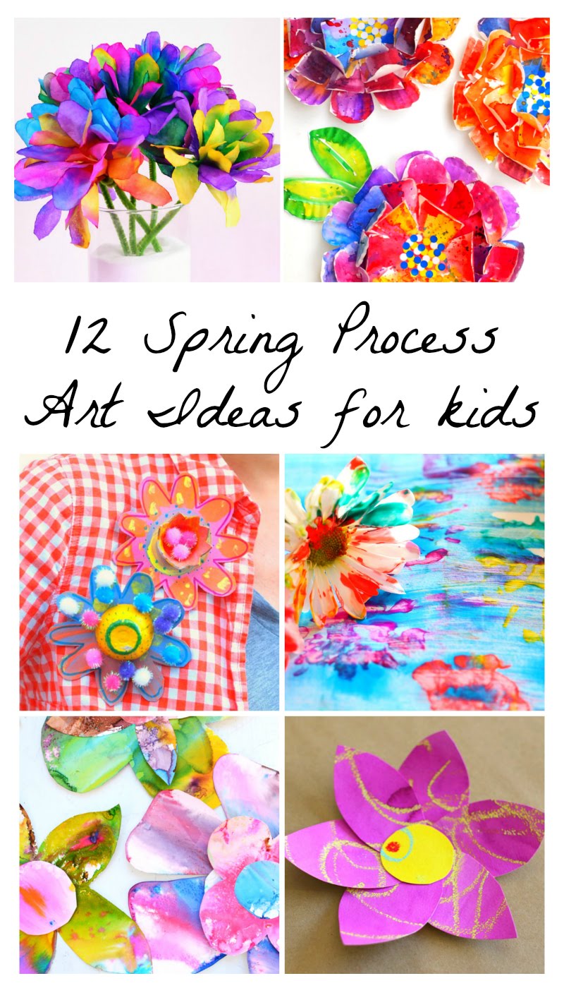 12 Beautiful Spring Flower Process Art Ideas For Kids