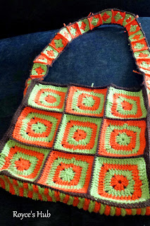 Solid Granny Square Bag