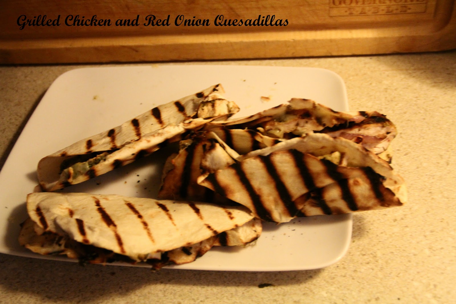 Real Grilling with Patrick: Grilled Chicken and Red Onion Quesadillas
