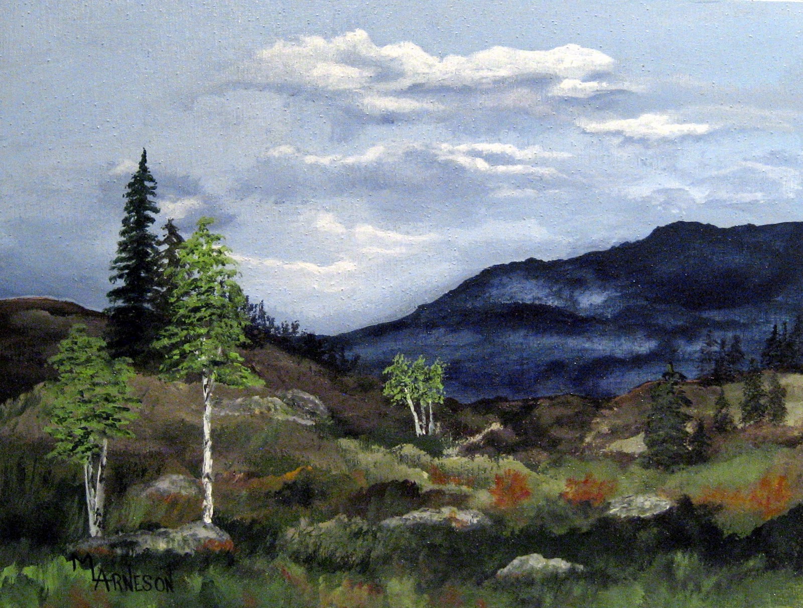 Mary Arneson Fine Art "Mountain Meadow" Colorado Paintings by Colorado