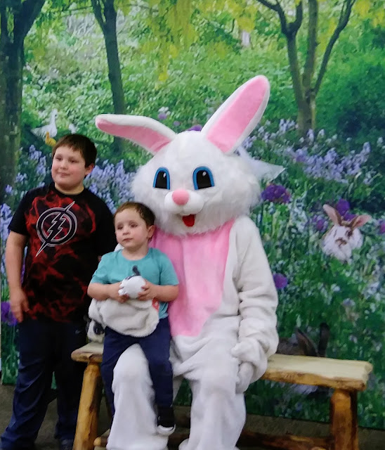 Andrew, Jonathan & Alexander Cabela's Easter Bunny