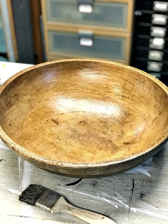 How to Update an Old Antique Wooden Bowl