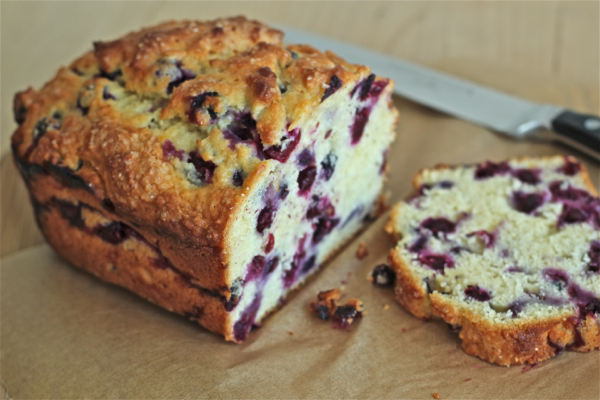 blueberry bread -- perfect for breakfast or snacking