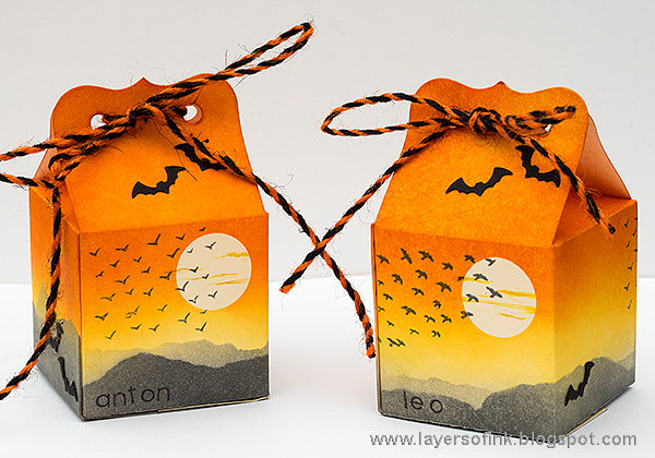 Layers of ink - Inky Halloween Box Tutorial by Anna-Karin with stamps by Hero Arts.