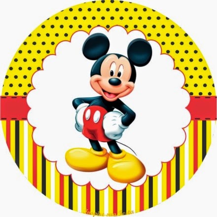 Yellow Mickey: Free Printable Mini Kit. Yellow Mickey: Free Printable Mini Kit.