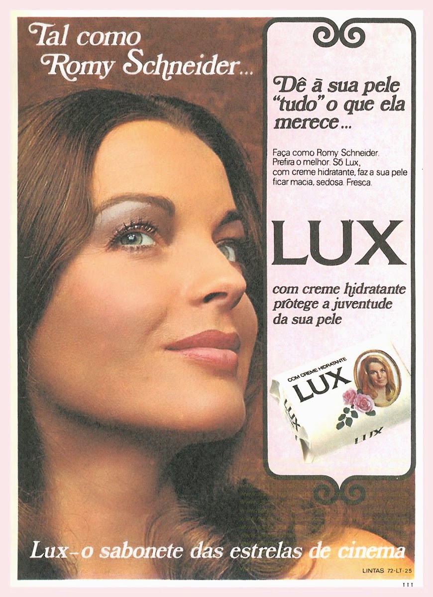 Propaganda do Sabonete Lux com Rony Schneider. Campanha "sabonete das estrelas do cinema" apresentado em 1972.