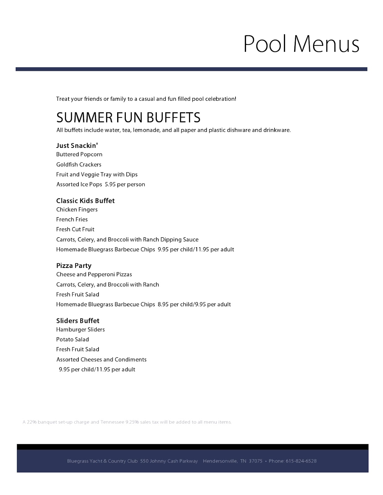 Bluegrass Yacht Country Club New Pool Party Menus bluegrass-yacht-country-club-new-pool-party-menus