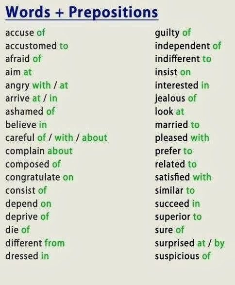 Click on: ADJECTIVES &amp; VERBS WITH PREPOSITIONS