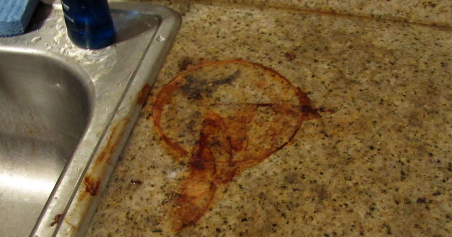 Clean Rust Stain From Granite Countertop, What Removes Stains From Granite Countertops