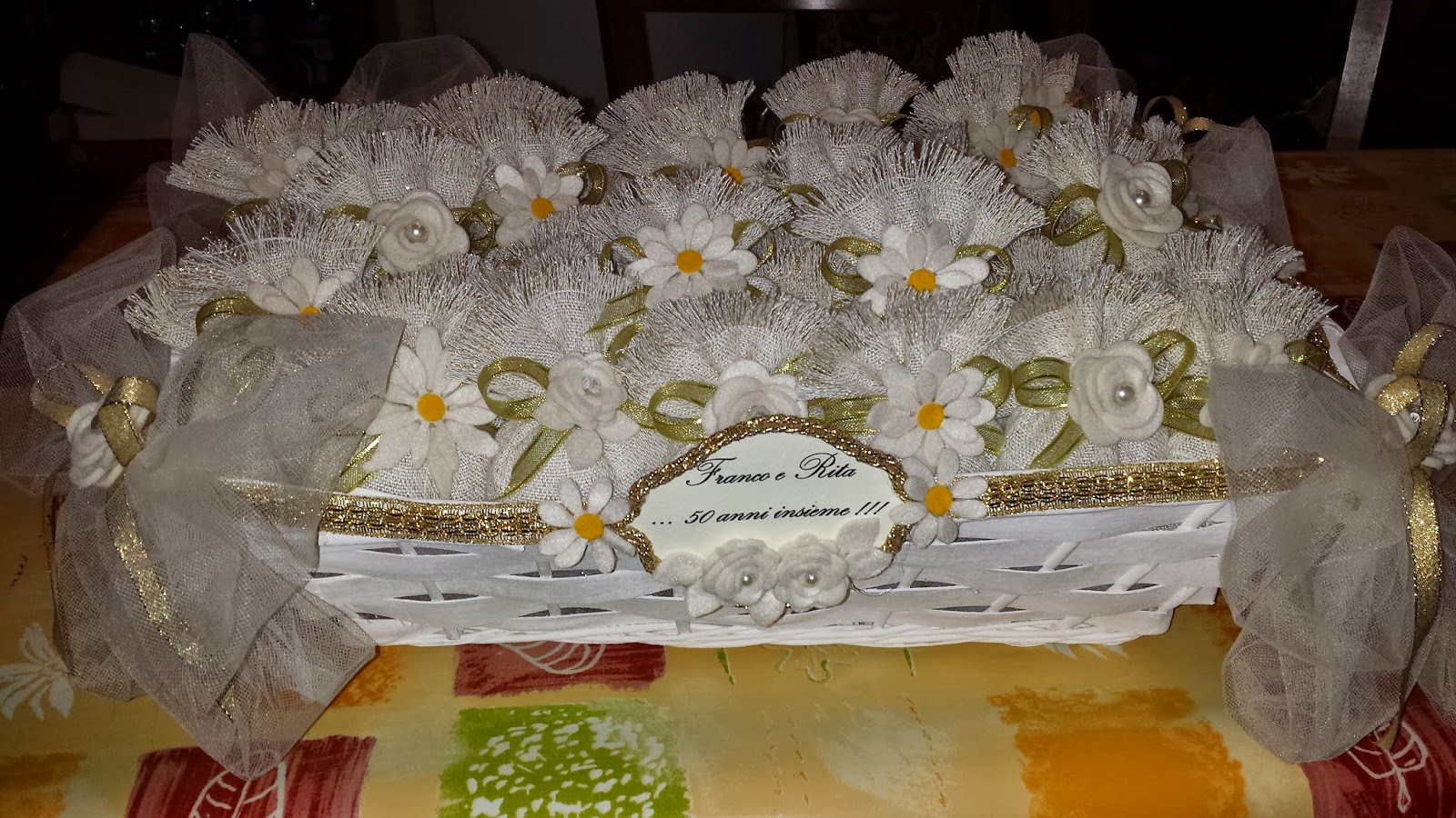 ♥Preziose raffinatezze♥ Bomboniere nozze d'oro fai da te ♥Preziose raffinatezze♥ Bomboniere nozze d'oro fai da te