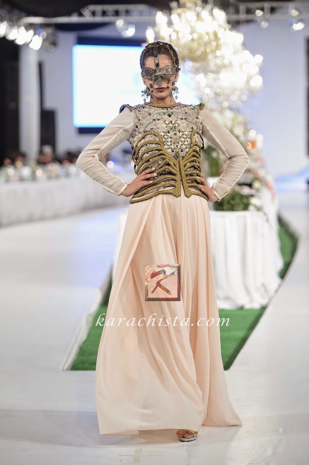 Fahad Hussayn PFDC Swarovski Couture Fahad Hussayn Swarovski crystals ensemble
