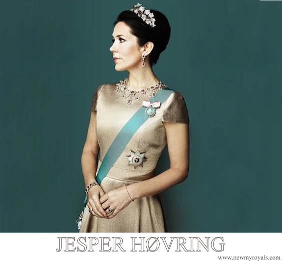 Crown Princess Mary wore Bespoke Jesper Høvring Couture