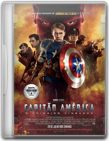 Capa Capitão América   O Primeiro Vingador   DVDRip   Dual Áudio