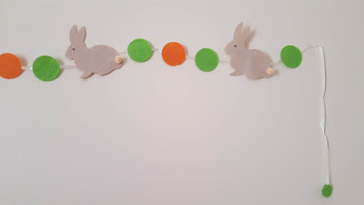 DIY felt bunny garland DIY felt bunny garland