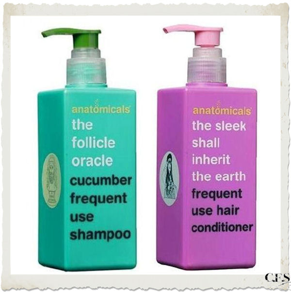 shampoo e balsamo packaging divertente