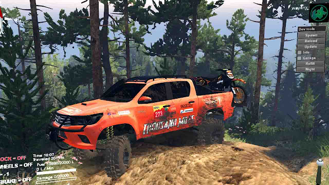 Re-edit Mod Toyota Hilux 2016 Spintires Thousand Miles