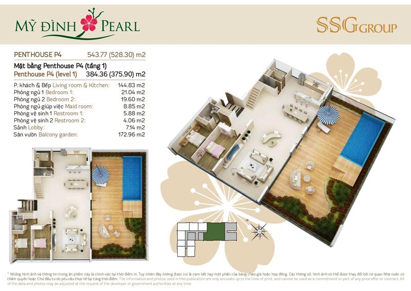 Căn hộ Penthouse 4 Căn hộ Penthouse 4