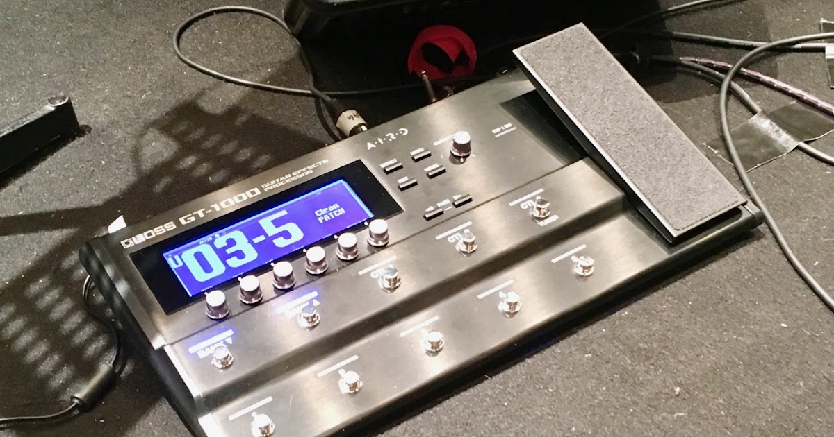 GT-1000 自作軽量電池不要フットスイッチ付き、スイッチキャップ付き