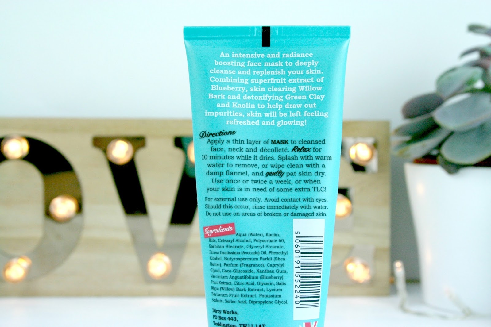 DIRTY WORKS DETOX MUD MASK — A Little Peculiar