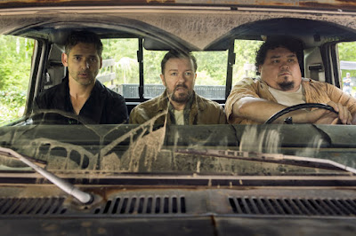 Eric Bana, Ricky Gervais and Pedro Miguel Arce in Special Correspondents