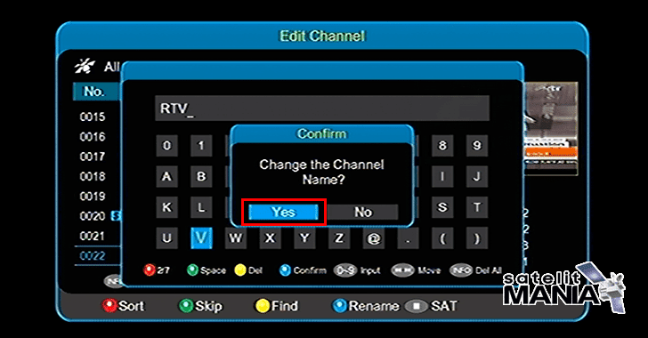 Cara Merubah/Edit Nama Channel Di Receiver