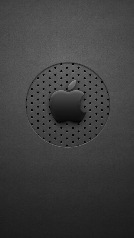 Black Dots Apple Logo  Android Best Wallpaper