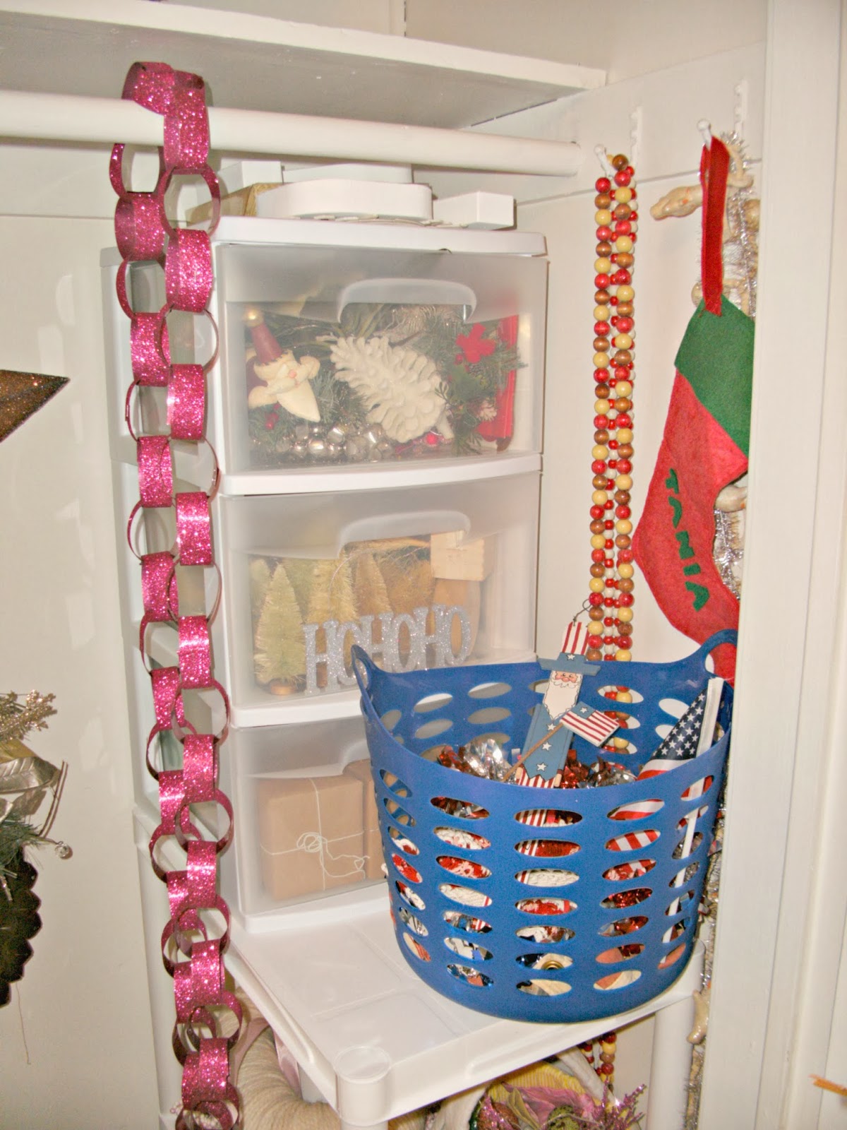 Organization Creating A Holiday Storage Closet Little Vintage Cottage