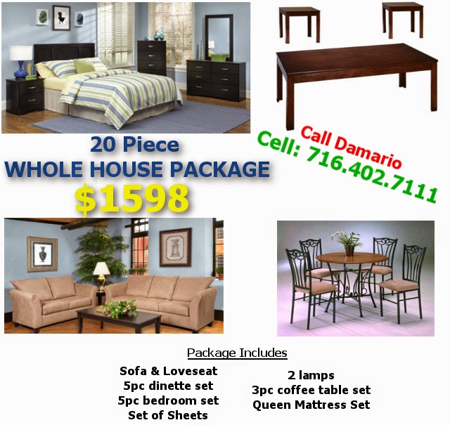 Buffalo Furniture Liquidator 20 Piece WHOLE HOUSE PACKAGE!! 1598