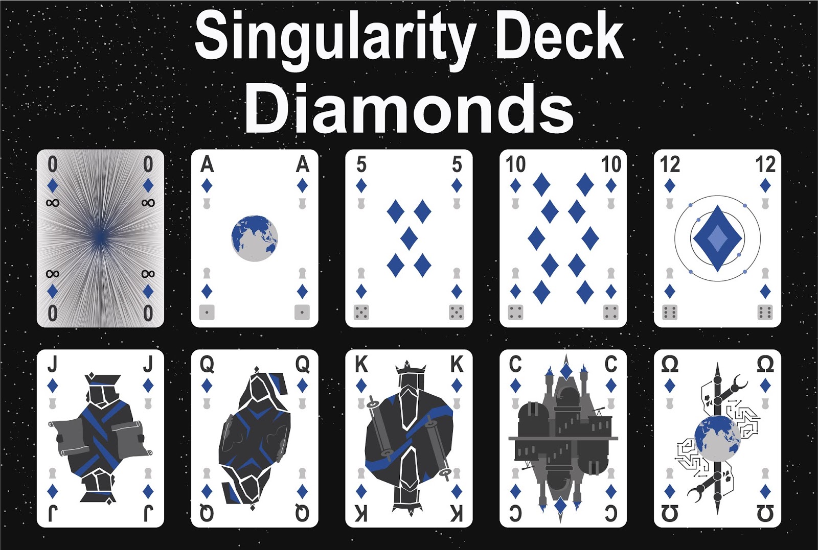 The Singularity Deck - Diamonds Art