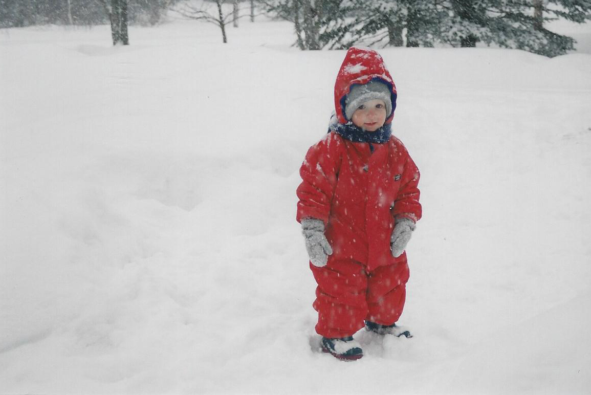 This and That: Sunday's Photograph  Red Snowsuit
