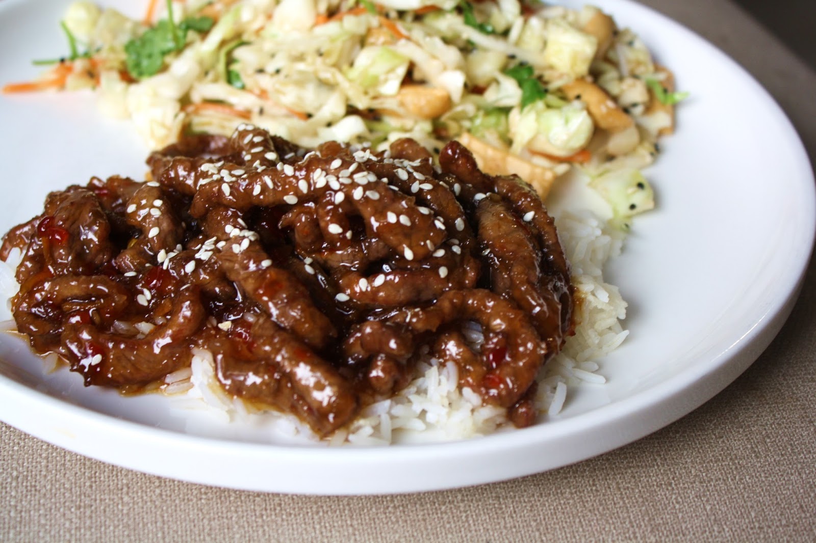 what's for dinner? crispy sesame beef... 35 minutes