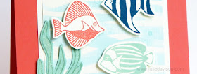 Stampin' Up! Seaside Shore By the Shore card #stampinup www.juliedavison.com Stamp of the Month Club Card Kit