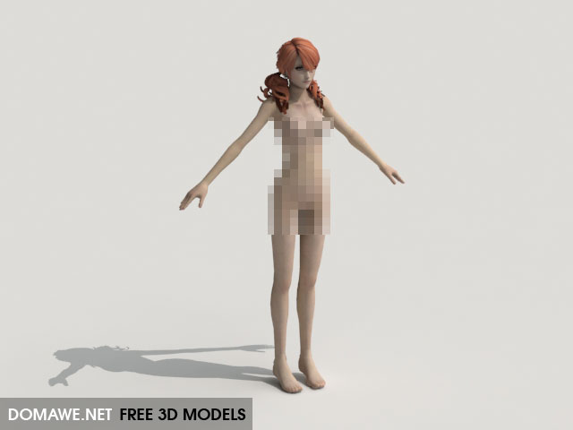 Vanille Nude 3D Model Free - Final Fantasy XIII.